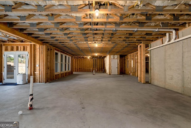view of basement