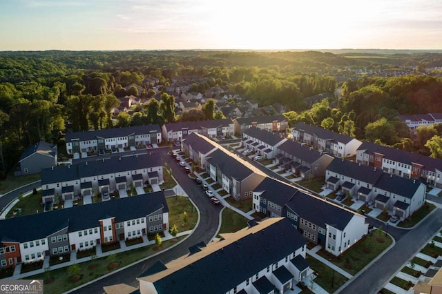 birds eye view of property featuring a residential view