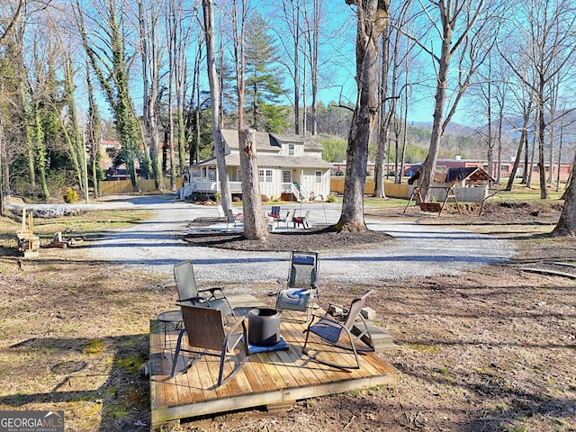 view of yard with a patio area