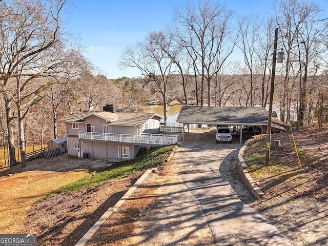 exterior space with driveway