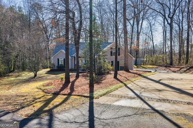 view of front of property