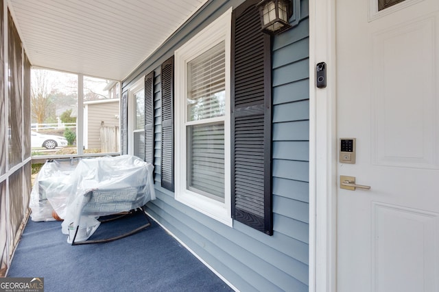 view of sunroom / solarium