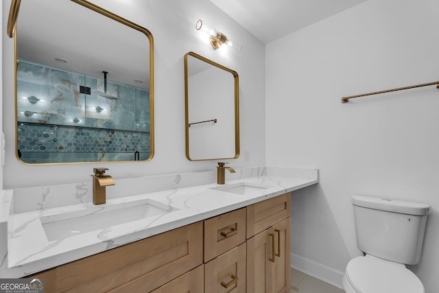 926 Natham Dr SE, Atlanta, GA 30315 - full bath featuring a shower, toilet, a sink, and double vanity