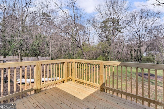 926 Natham Dr SE, Atlanta, GA 30315 - wooden deck with fence
