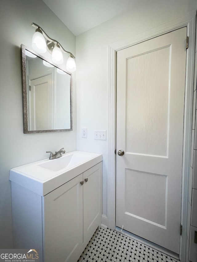 bathroom featuring vanity