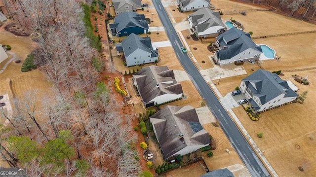 bird's eye view featuring a residential view