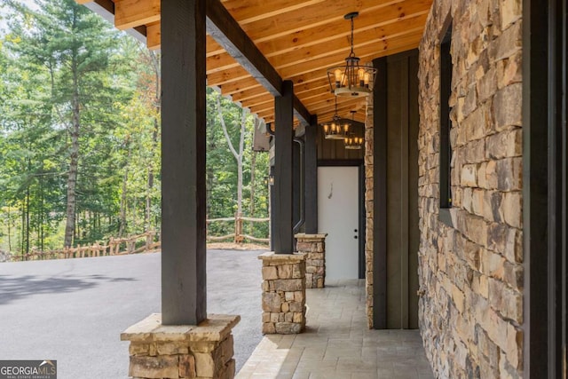 view of patio / terrace featuring covered porch