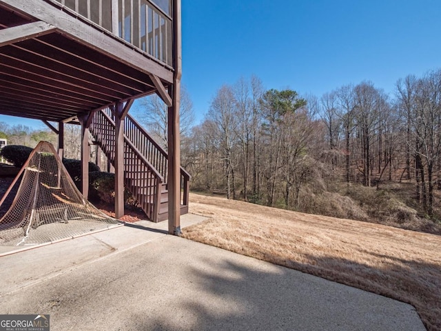 9035 Forest Path Dr, Gainesville, GA 30506 - view of patio featuring stairway