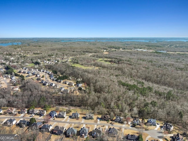 drone / aerial view featuring a residential view