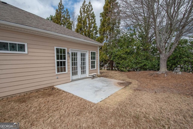 view of patio / terrace with french doors