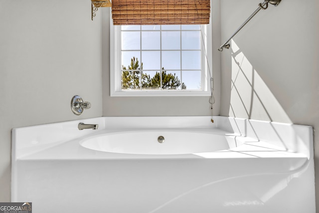 bathroom featuring a bath