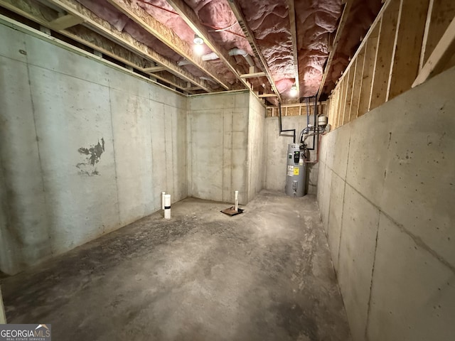 73 Hewett Rd, Pendergrass, GA 30567 - unfinished basement featuring water heater