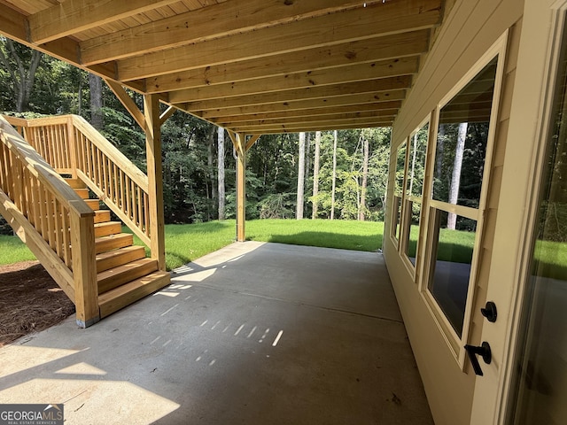 73 Hewett Rd, Pendergrass, GA 30567 - view of patio with stairs