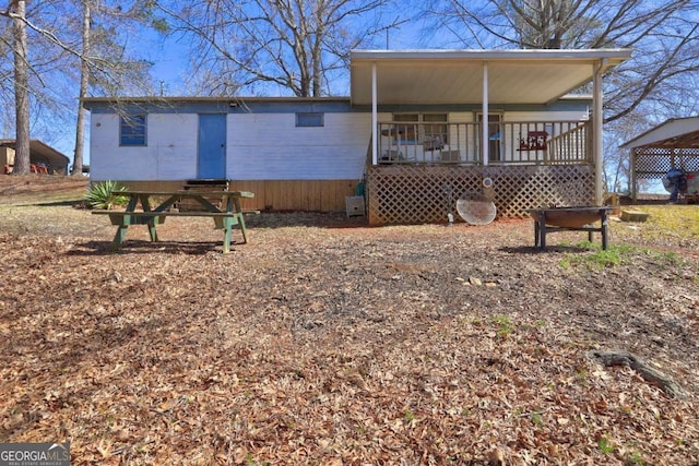 view of rear view of property