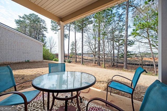 view of patio / terrace with outdoor dining space