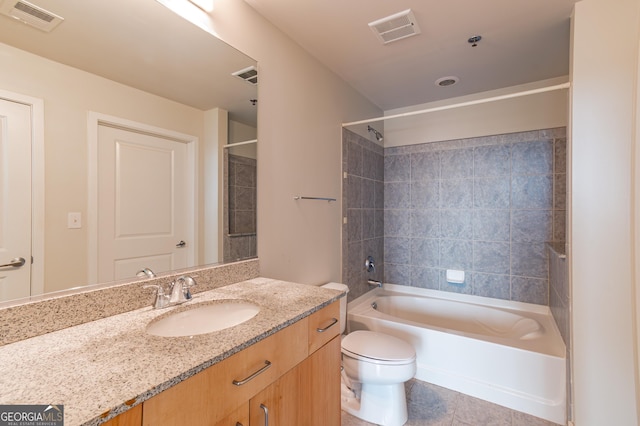 361 17th St Unit 1516, Atlanta, GA 30363 - bathroom featuring vanity, bathtub / shower combination, and tile patterned floors