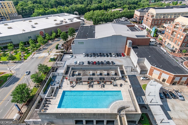 361 17th St Unit 1516, Atlanta, GA 30363 - bird's eye view of a pool area