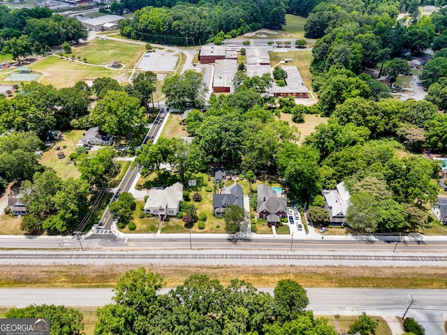 bird's eye view with a residential view