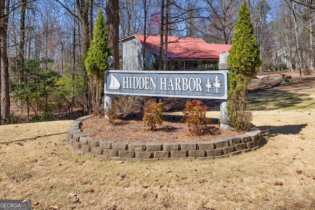 view of community / neighborhood sign