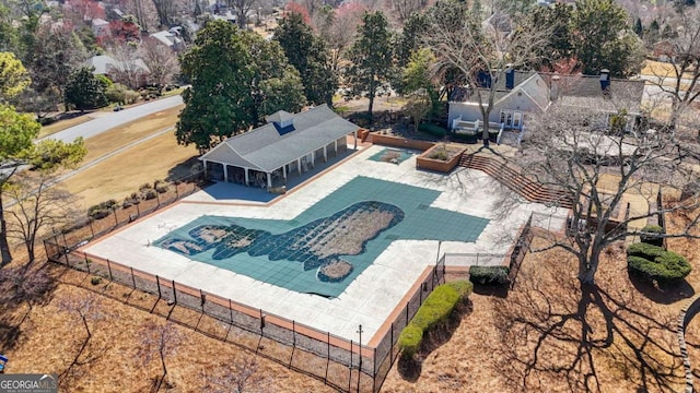 birds eye view of property