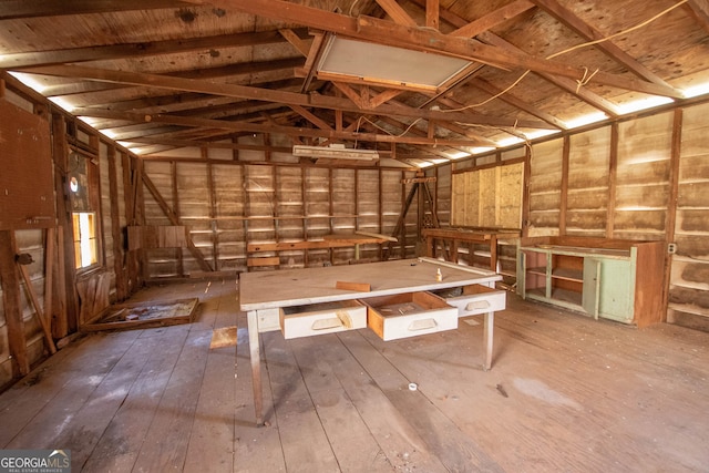 189 Tatum Heights Dr, Lagrange, GA 30240 - misc room with lofted ceiling and wood-type flooring