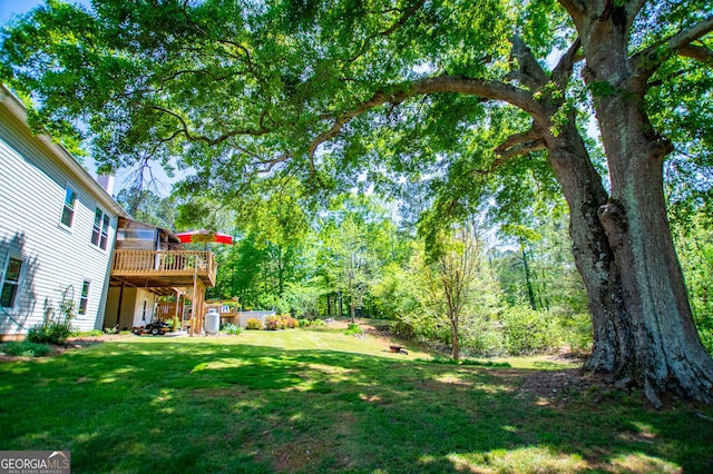 348 N Ridge Ln, Temple, GA 30179 - view of yard with a deck