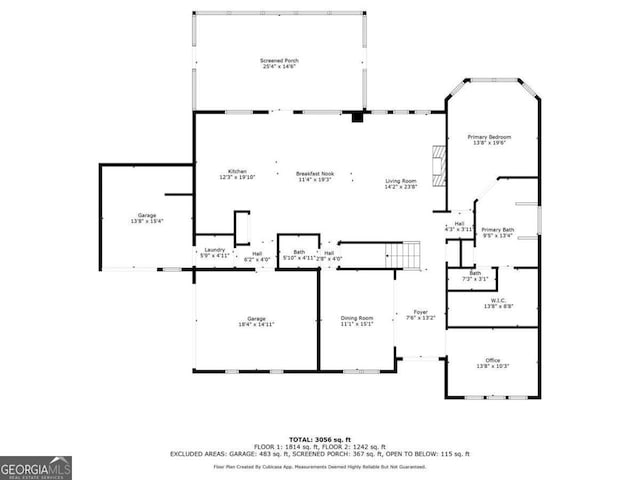 1439 Mill Pointe Ct, Lawrenceville, GA 30043 - view of floor plan / room layout
