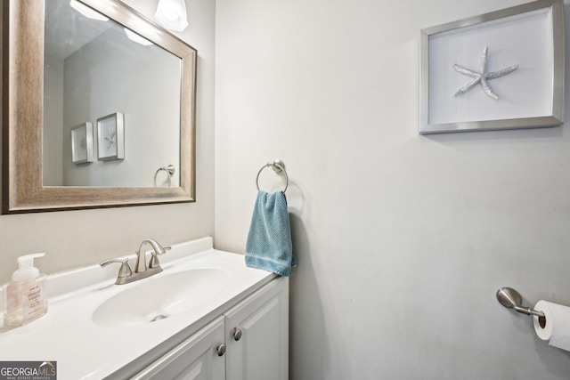 bathroom featuring vanity