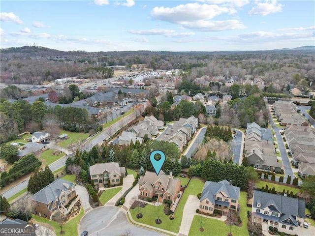 drone / aerial view featuring a residential view