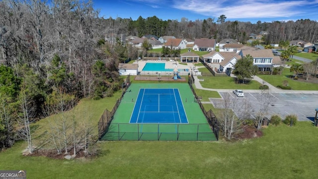 birds eye view of property