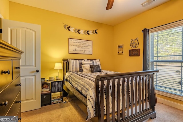 18 Vernon Rd NE, Rome, GA 30165 - carpeted bedroom featuring a ceiling fan and baseboards