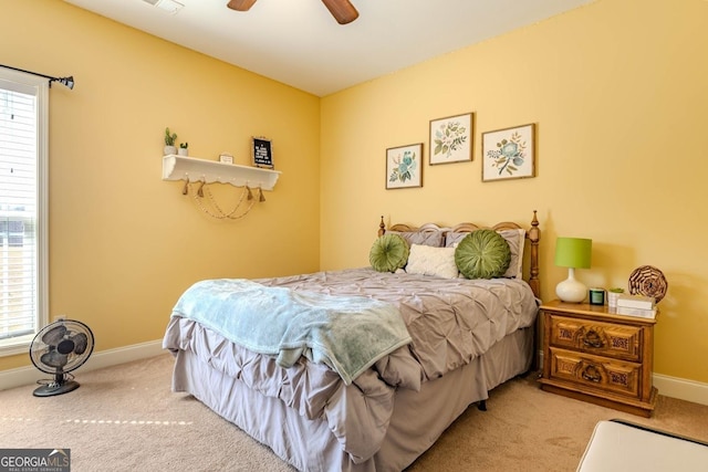 18 Vernon Rd NE, Rome, GA 30165 - carpeted bedroom with multiple windows, baseboards, and ceiling fan