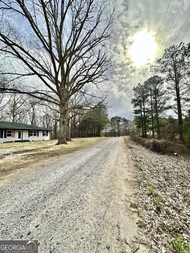 view of road