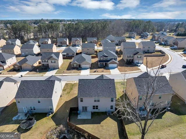 birds eye view of property featuring a residential view