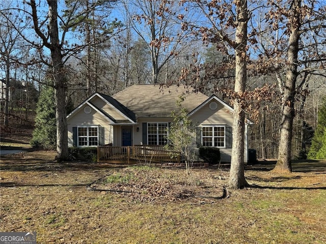 view of ranch-style home