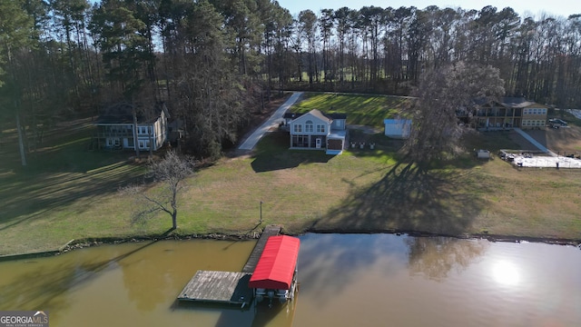 1550 Shady Oaks Ln, Greensboro, GA 30642 - bird's eye view featuring a water view