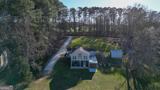 1550 Shady Oaks Ln, Greensboro, GA 30642 - bird's eye view featuring a view of trees