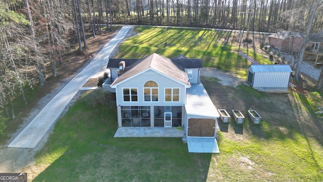 birds eye view of property