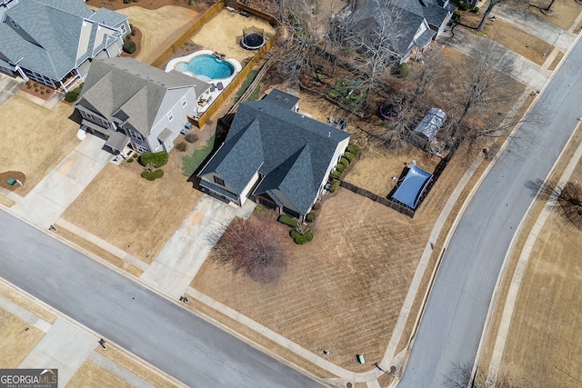 birds eye view of property