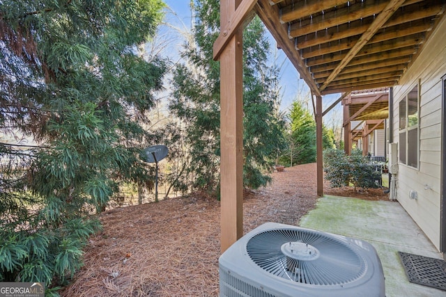 view of patio with cooling unit