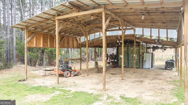 view of outdoor structure with a carport