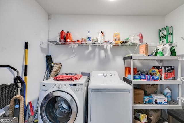 4864 Yeagar Rd, Douglasville, GA 30135 - laundry room with laundry area and washing machine and dryer