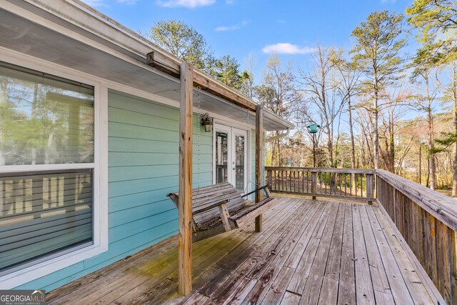 4864 Yeagar Rd, Douglasville, GA 30135 - deck featuring french doors