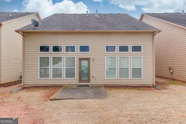 back of house featuring a patio