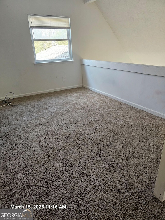 11187 Shannon Cir, Hampton, GA 30228 - bonus room featuring carpet flooring, baseboards, and lofted ceiling