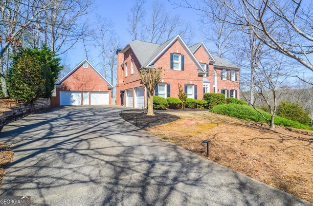 view of front of property featuring brick siding