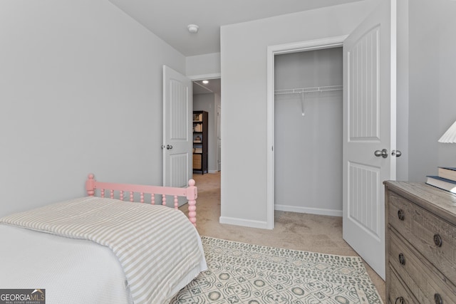 227 Ivey Ter Unit 36, Temple, GA 30179 - bedroom with light colored carpet, a closet, and baseboards