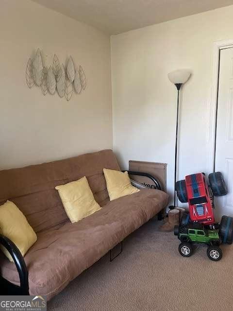 living room featuring carpet floors