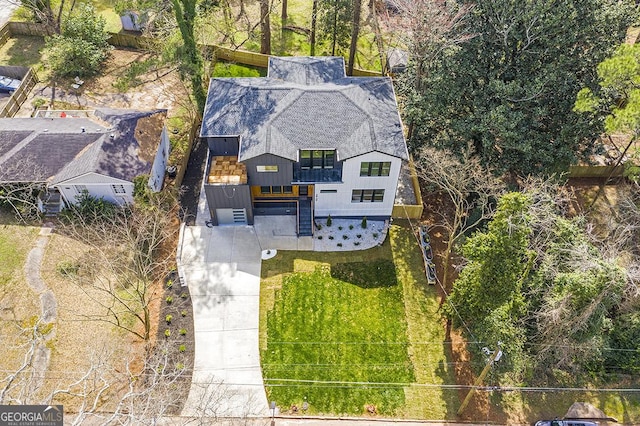 birds eye view of property