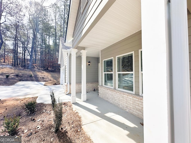 view of patio / terrace featuring a porch